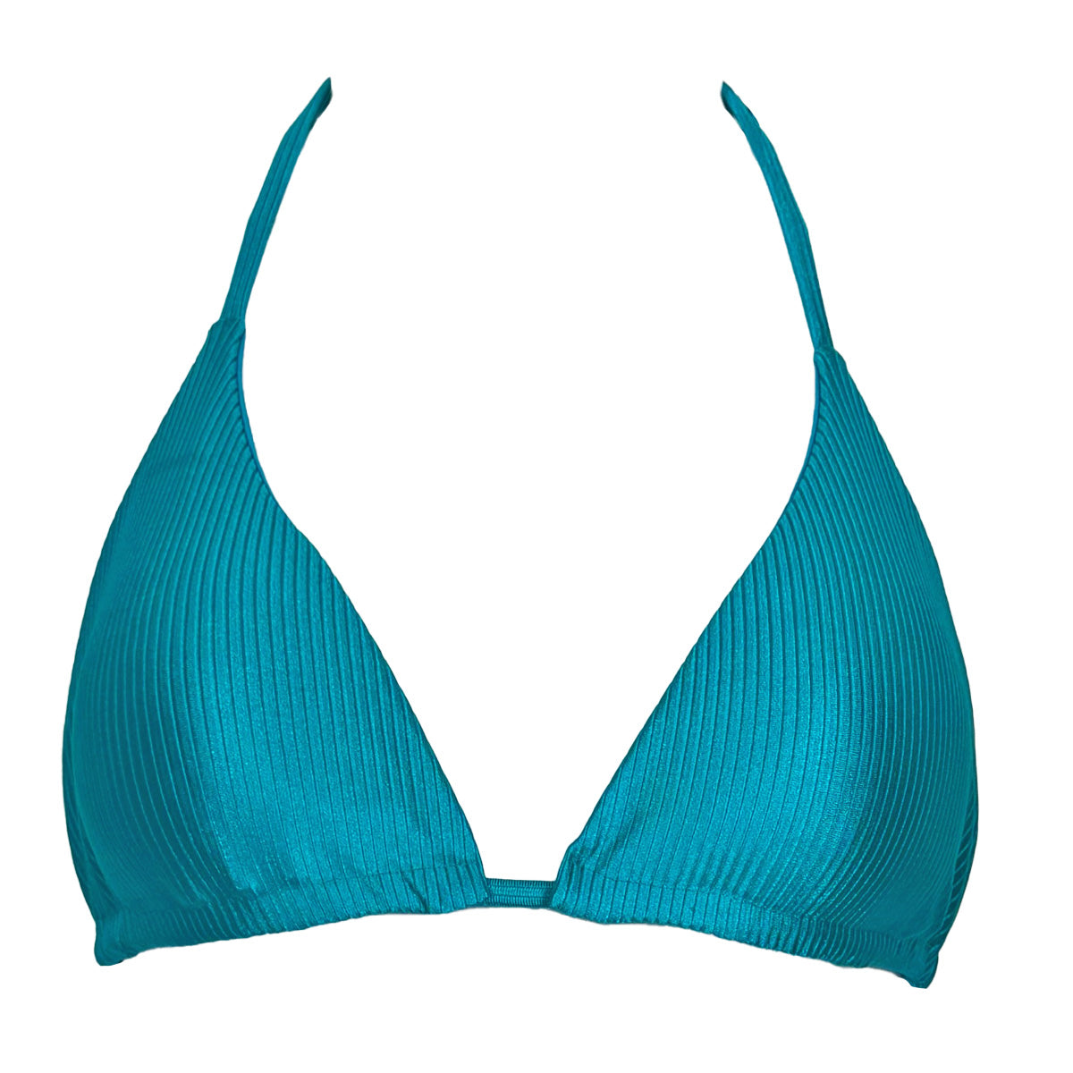 Gathered Triangle Bikini Top