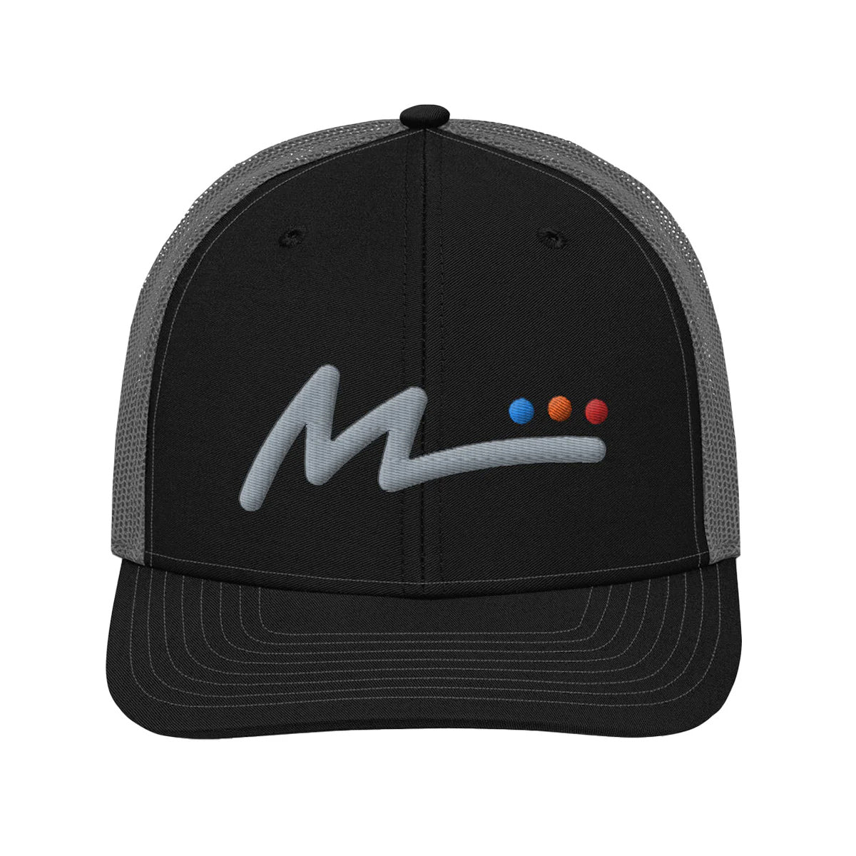 M Logo Trucker Hat - Black/Gray