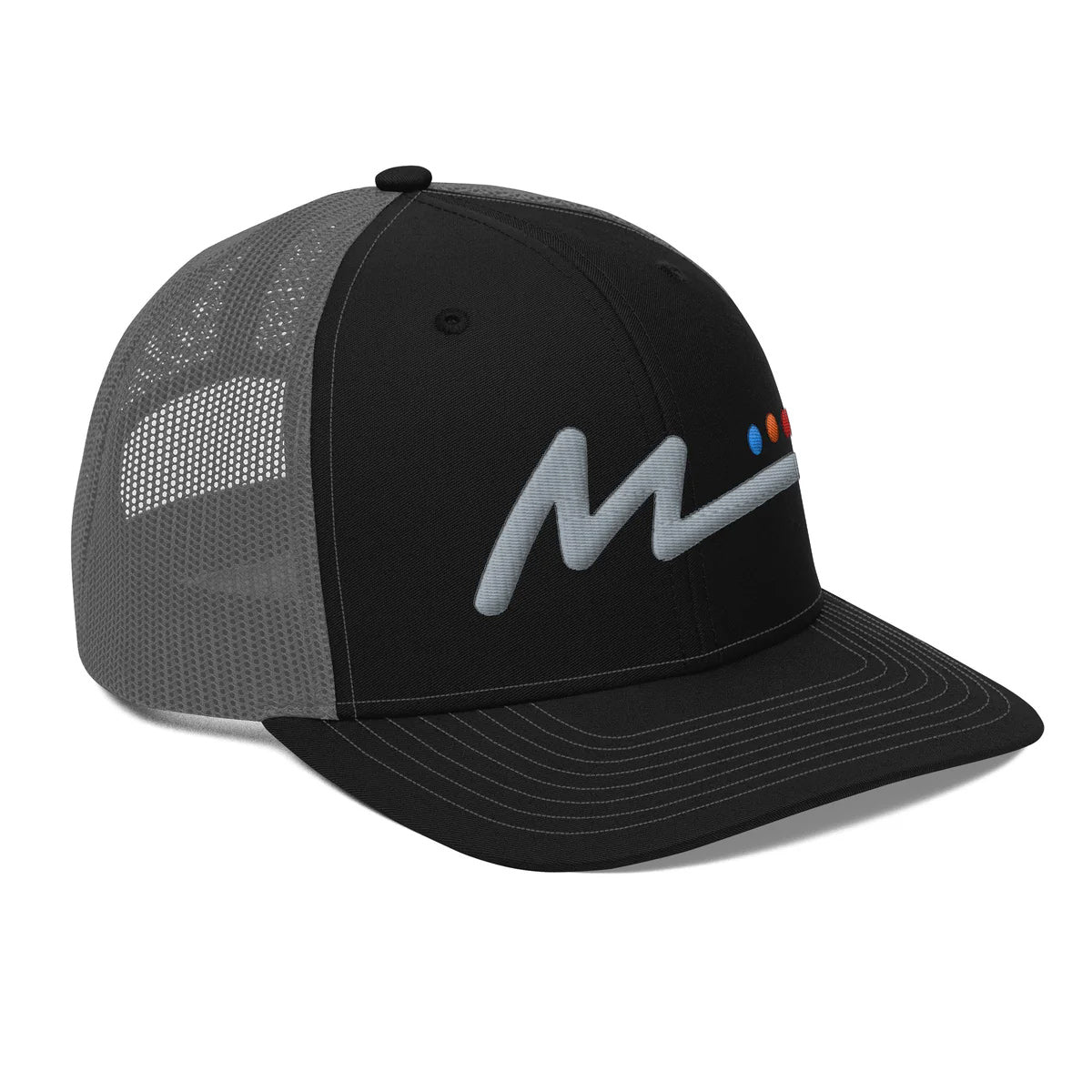 M Logo Trucker Hat - Black/Gray