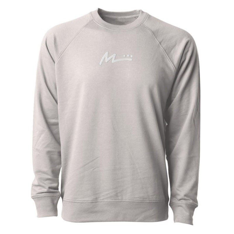 M Logo Premium Embroidered Lightweight Sweatshirt - Sand