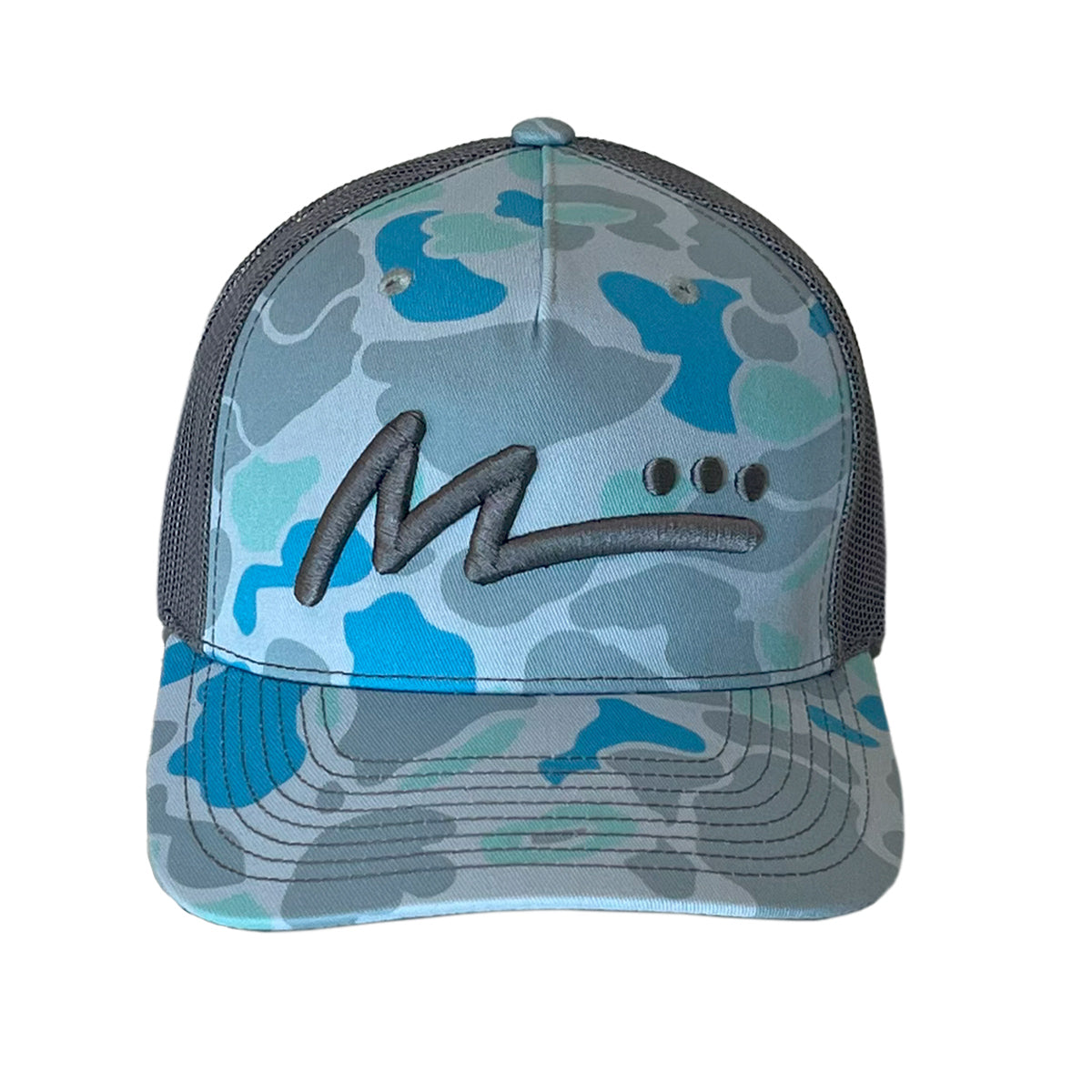 M Logo Trucker Hat - Cayman Camo