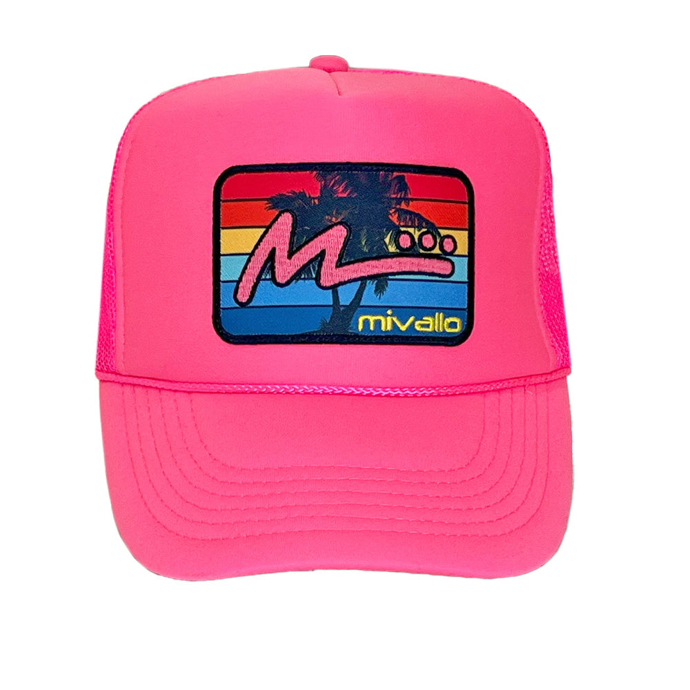 Foam Trucker Patch Hat - Neon Pink/Pink