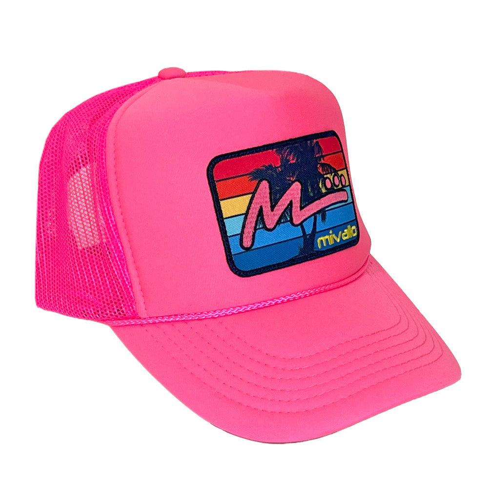 Foam Trucker Patch Hat - Neon Pink/Pink