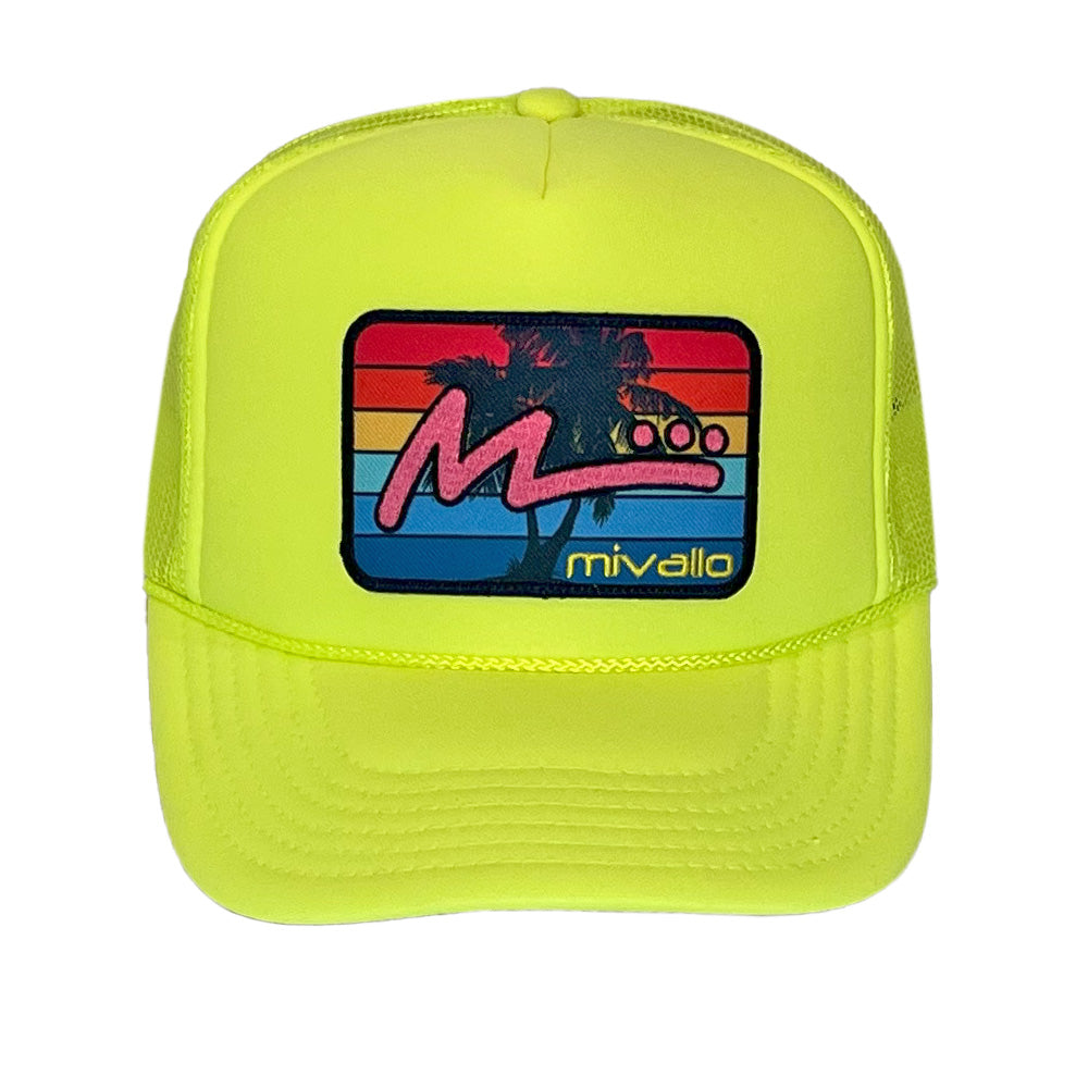 Foam Trucker Patch Hat - Neon Yellow