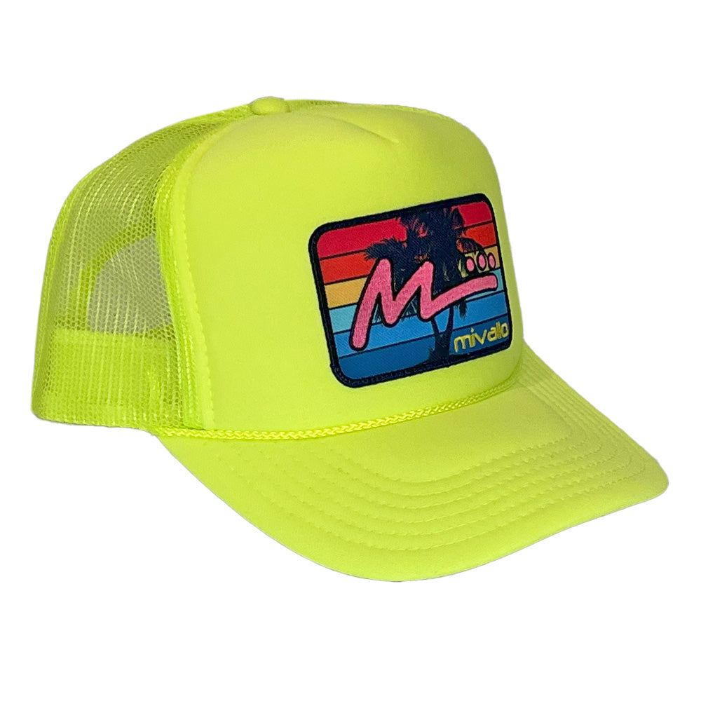 Foam Trucker Patch Hat - Neon Yellow