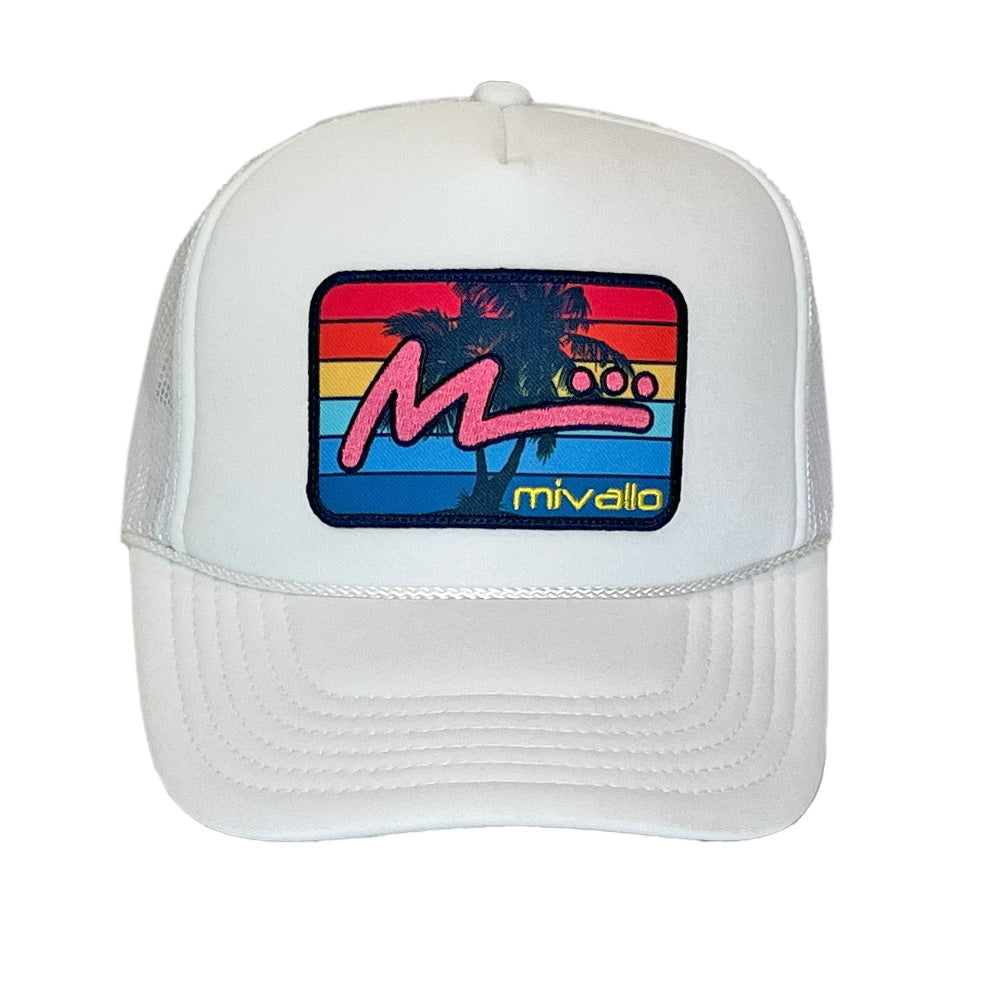 Foam Trucker Patch Hat - White