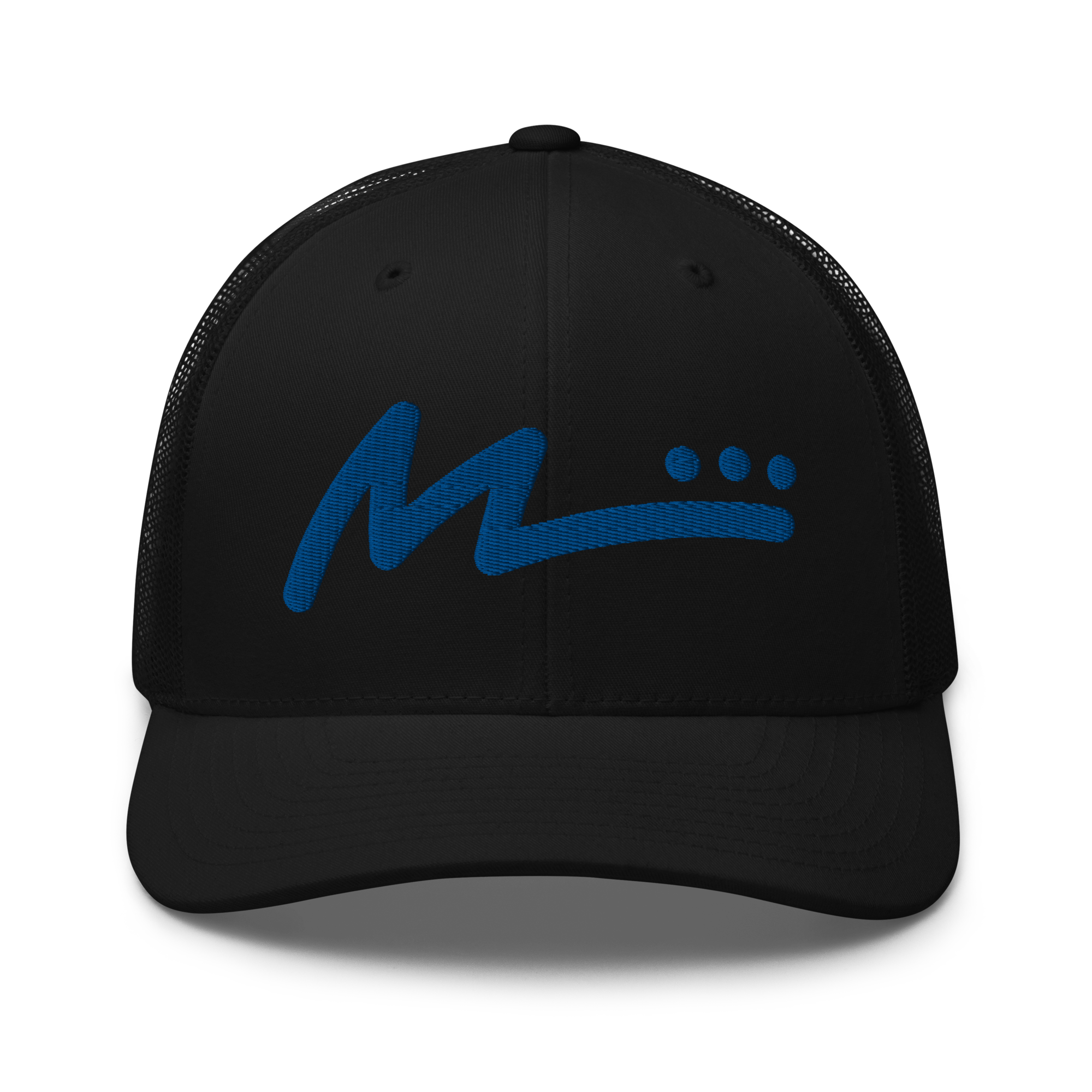 M Logo Trucker Hat - Black