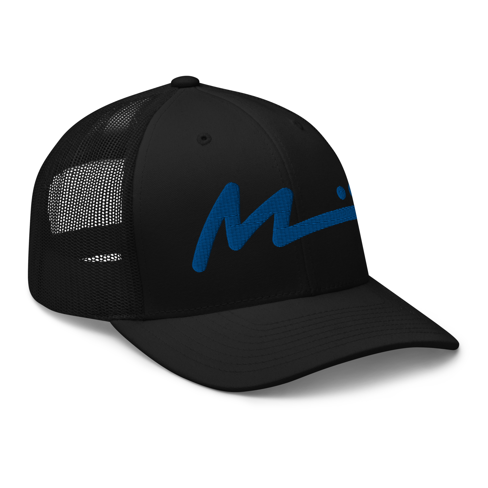 M Logo Trucker Hat - Black