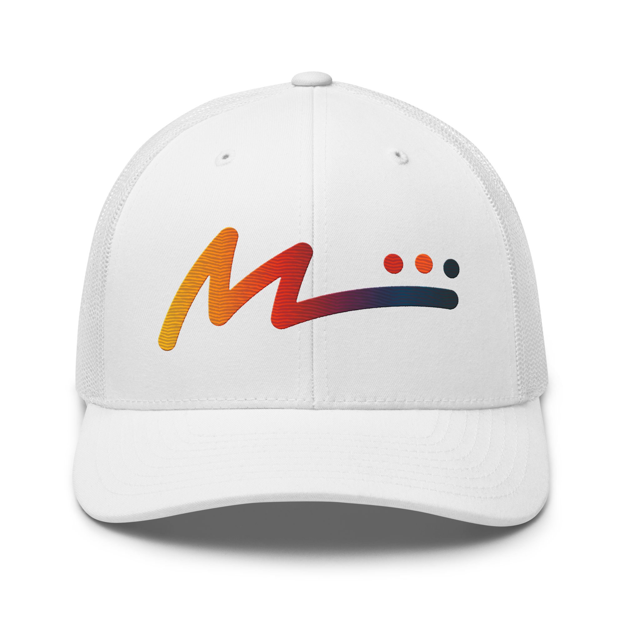 M Logo Trucker Hat - White/Vintage