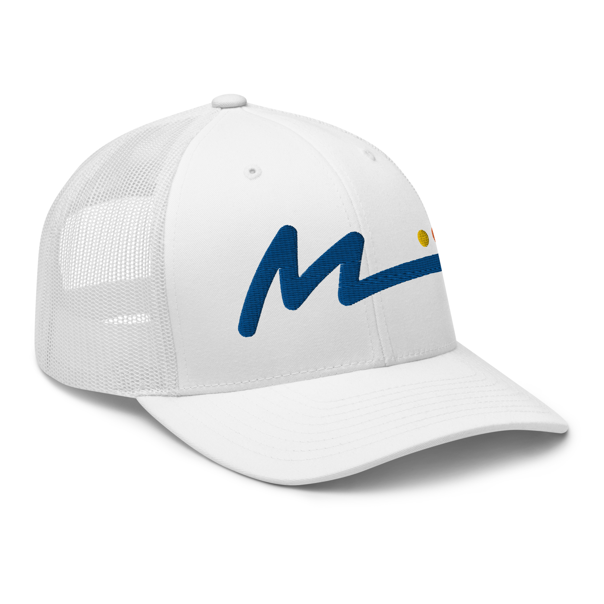 M Logo Trucker Hat - White/Standard