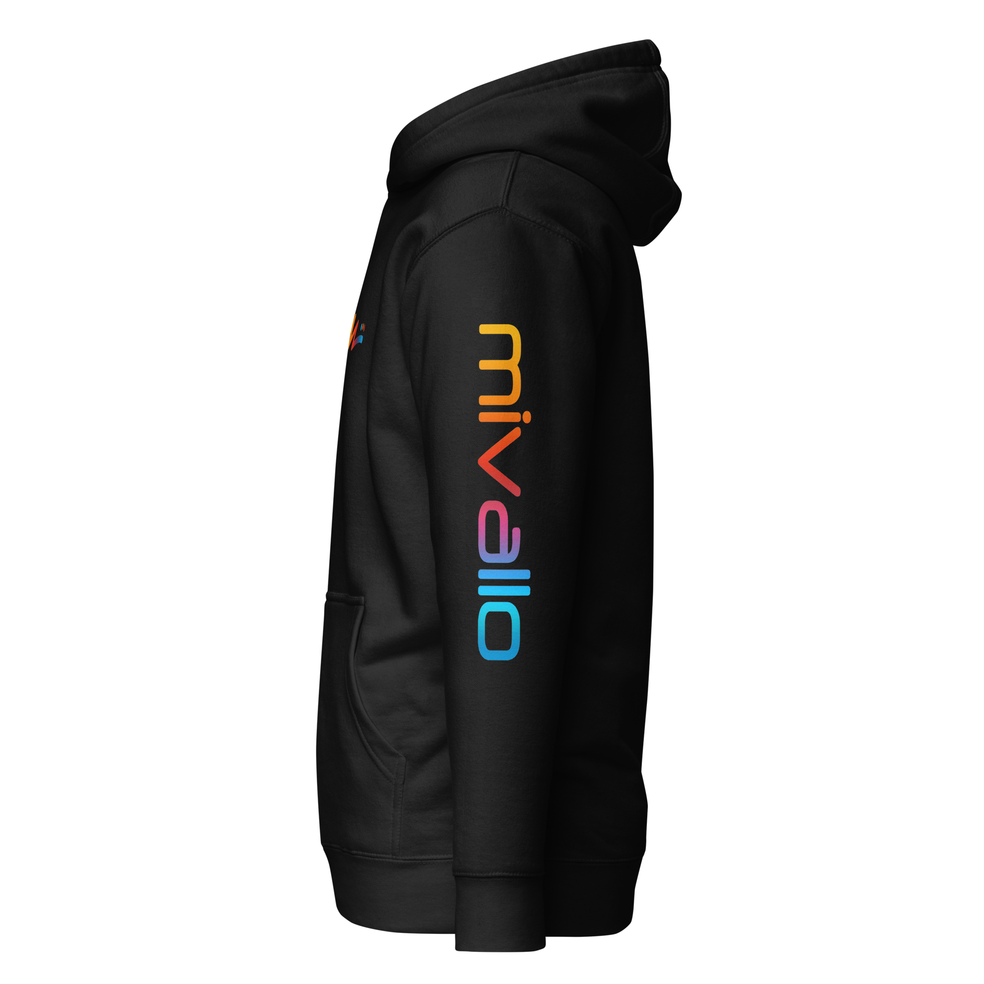 M Logo Hoodie - Black