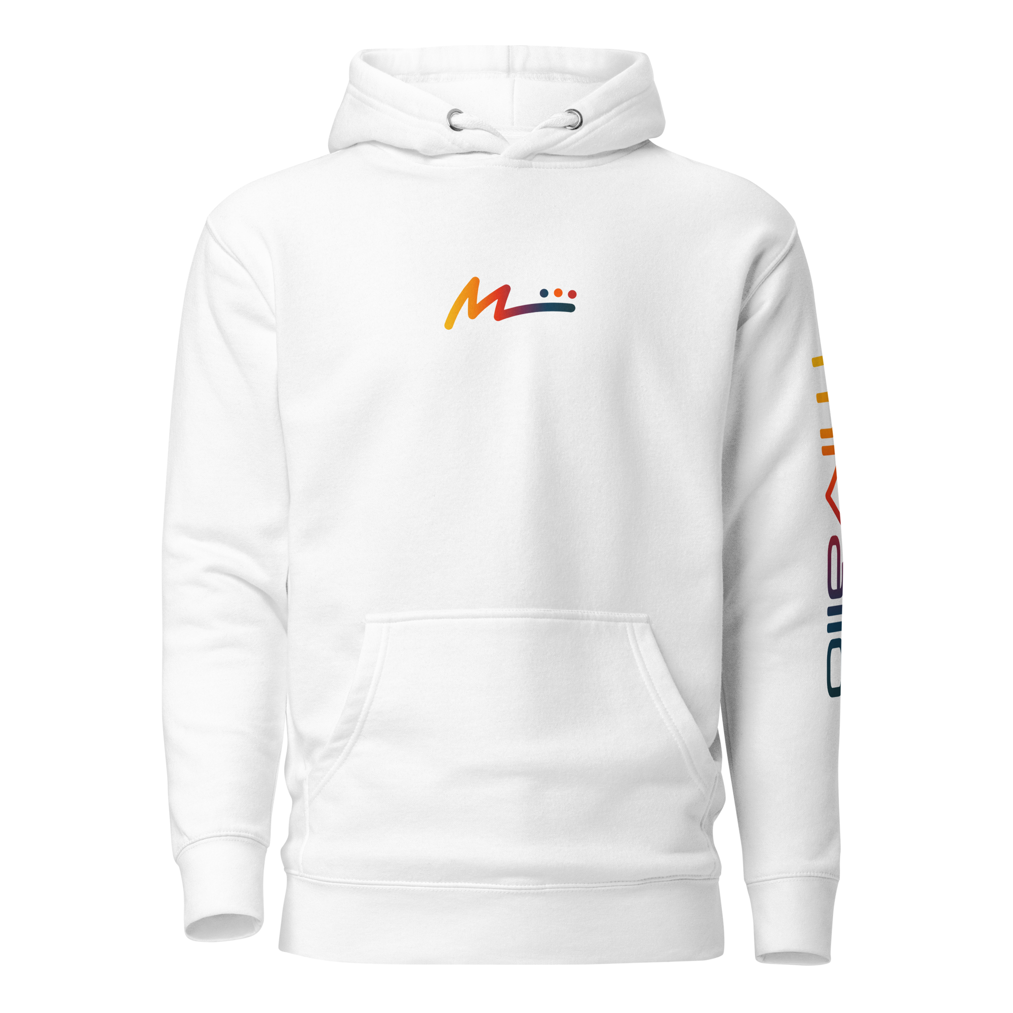 M Logo Hoodie - White